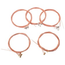  5 Sets Acoustic Guitar Strings - Steel Folk Guitar Strings Set -Musical