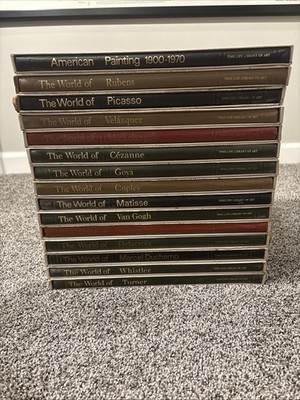 Time-Life Library The World of Art Books Set of 15 Vintage 1960s W/Slip Cases