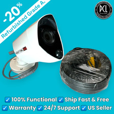   Night Owl 3.0 3MP HD Day Night Camera  BNC Cable CM-PTHD30W-BU EXCELLENT  