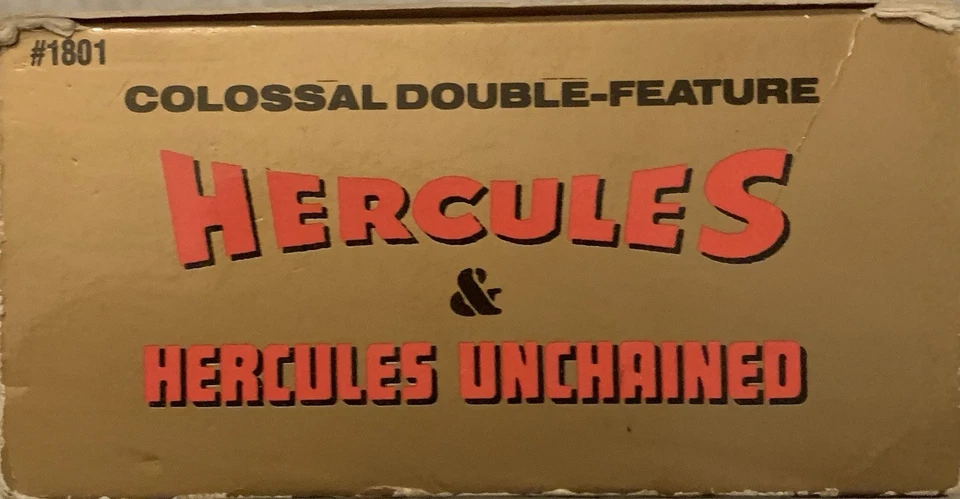 Hercules & Unchained Colossal Double-Feature VHS 1993 Steve Reeves ACCEPTABLE!!! - Image 2 of 4