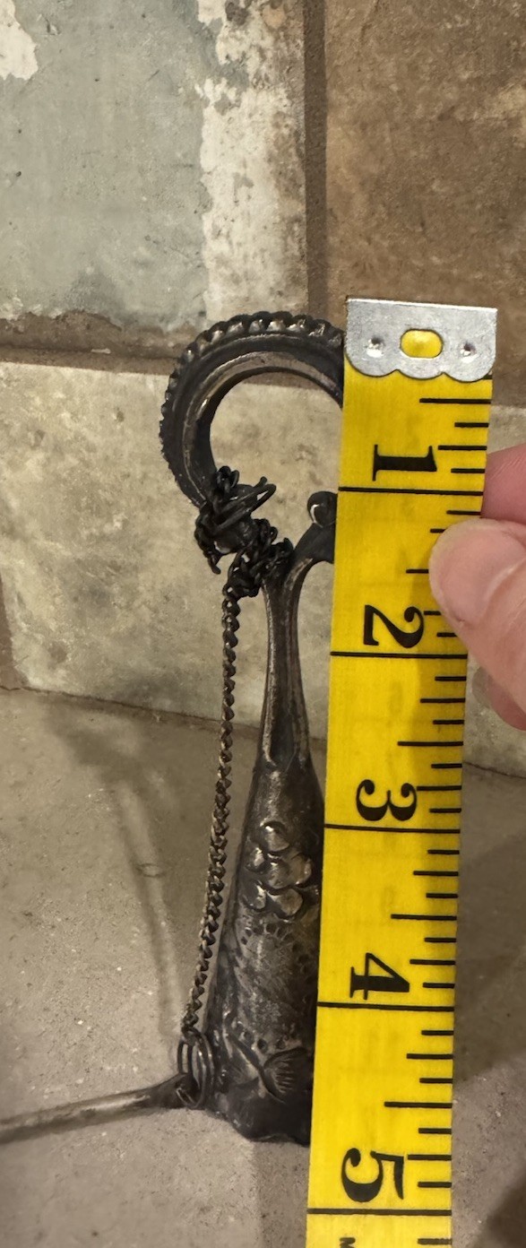 Vintage, Silverplate Tussie Mussie, Victorian Style Flower Holder 5 “ Wedding