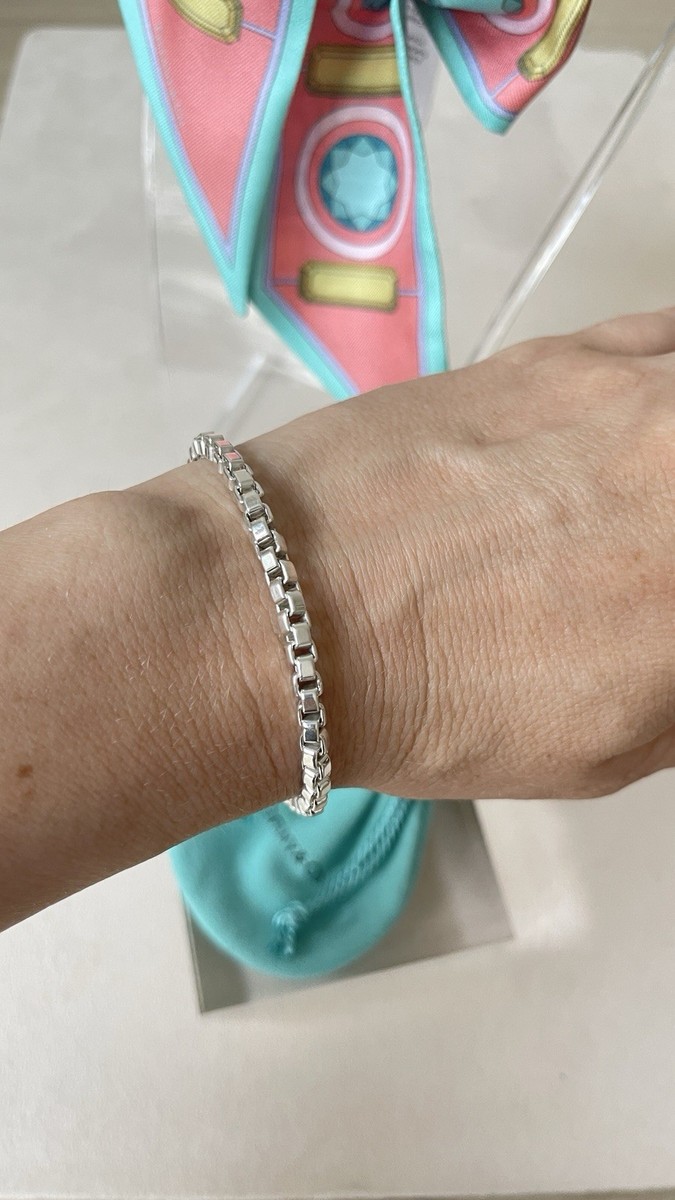 Tiffany & Co. Venetian Link Chain Bracelet 925 Sterling