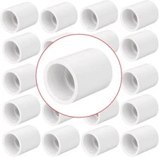 20 Pack 3/4" PVC Pipe Coupling Adapter Pipe Fittings (Socket X Socket) Contracto
