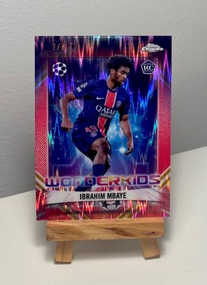24|25 Topps Chrome Ibrahim Mbaye Hongbao Asia Exclusive (RARE) 1/8 RC PSG   