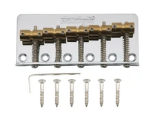 Wilkinson WBBC5 CHROME 5 String Bridge Brass Saddles For Precision Jazz Bass