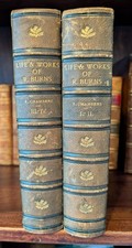 Burns Life & Works - 4 Volumes bound in 2 - 1891 - Leather
