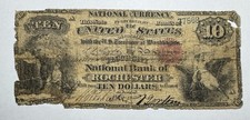 US $10 Nat. Currency NB Of Rochester, NYContemporaneous COUNTERFEIT FR 414