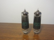 Pair of Sylvania JAN 6005 6AQ5W Tubes - Hickok Tested