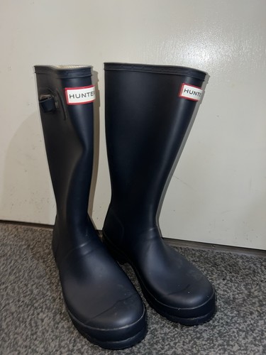 Bottes Hunter Wellies taille UK 5 noir Wellington femme imperméables - Photo 3/16