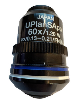 OLYMPUS UPlanSApo PLN 60x /1.20 W, UIS 2, MICROSCOPE OBJECTIVE