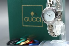 Vintage Gucci Change Bezel 11/12.2 6 Colors Silver Women's Quartz Watch [Box]