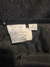 Sparkling Black Skirt Collections for Le Suit Size 14