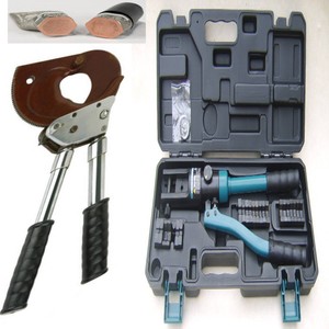 tool hydraulic crimping cable wire kit cutter crimper crimpers terminal 300mm ferrule ratchet mm lug battery