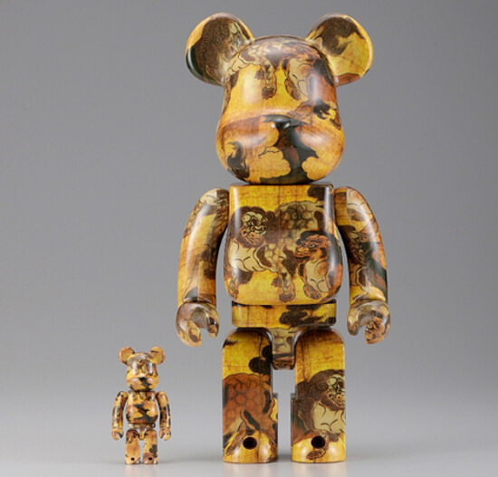 MEDICOM TOY BE@RBRICK Kano Eitoku Karajishi-zu byobu 100
