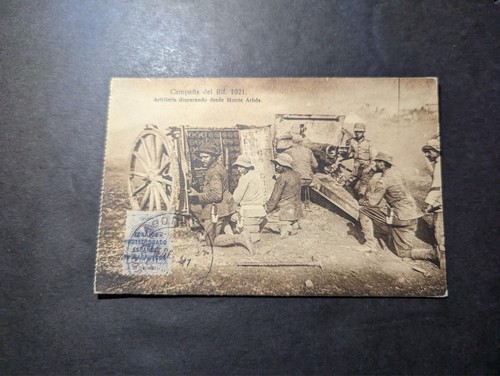 1921 Spain War in Morocco RIF Campaign PPC Postcard Cover - 第 1/2 張圖片