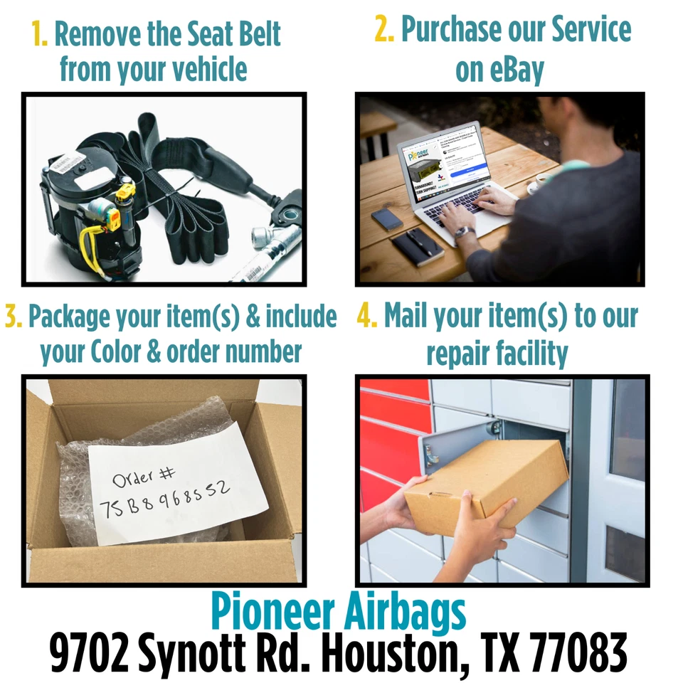 SEAT BELT WEBBING REPLACEMENT SERVICE ALL MAKES & MODELS - RED - 24h - Image 3 of 4