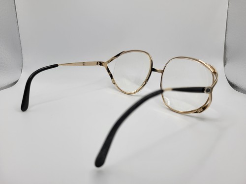 Vintage Christian Dior 2387 Austria Gold Round Eyeglasses FRAMES ONLY 55-16-120 - Picture 11 of 17
