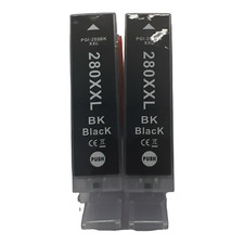 2 PGI-280 XXL Black Ink Cartridge for Canon Pixma TR7520 TR8520 TS6220 TS9120