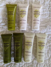 Crabtree & Evelyn Verbena Lavender Shampoo Cond Wash Lotion Travel Size Lot of 7