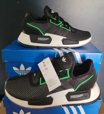 NEW AUTHENTIC ADIDAS NMD_G1  JUNIOR SHOES 'BLACK GREEN' US 7