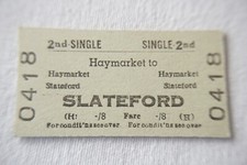 1969 British Rail Railway Ticket Perry Haymarket Slateford