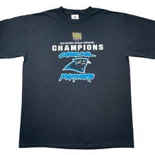 VTG Carolina Panthers Football 2003 NFC Champions 2004 Super Bowl t-shirt XL