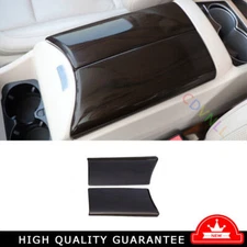 For Benz V-Class 2017-2020 Black Wood Grain Central Console Armrest Box Cover 2*
