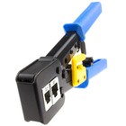 Pro RJ45 Ratcheting EZ Crimper For Pass Through Cat5e/Cat6 RJ45 RJ11/RJ12 Ends