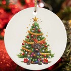 Cute Cane Corso Dog Reindeer Antler Light Christmas Ornament Gift Tree Decor
