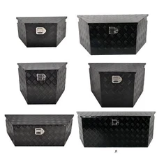 26/29/33/39/49" Aluminum Pickup Truck Trailer Storage Tongue Tool Box Trapezoid