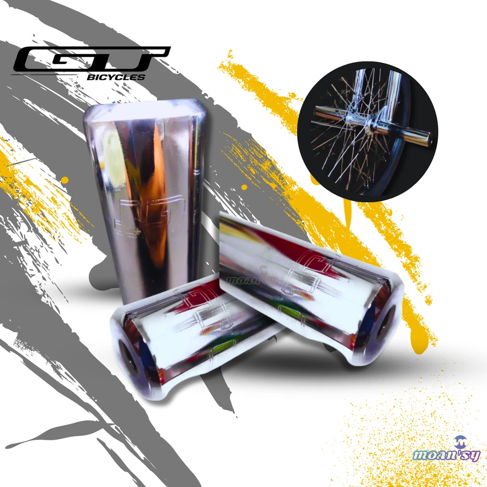 GT Old School BMX/FREESTYLE FAHRRÄDER ACHSHERINGE Fußrastenhebel chrom 10mm Bohrung - Bild 4 von 4