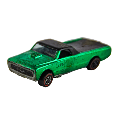 1968 Hot Wheels Mattel Redline Custom Fleetside Green 1:64 Scale