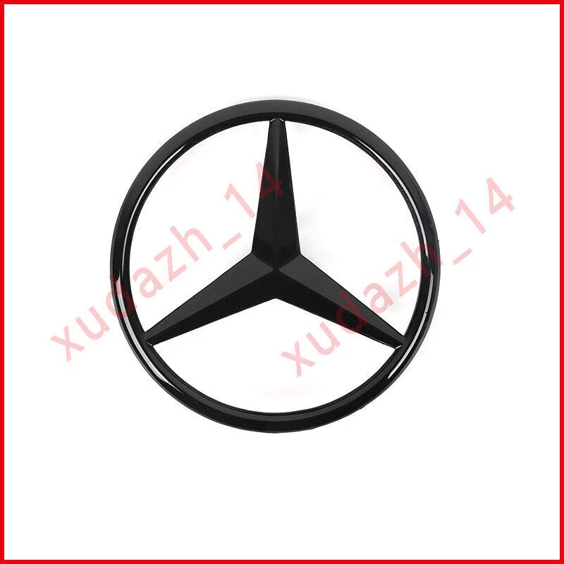 Juego de logotipo de insignia negro brillante emblema estrella trasera C43 AMG BITURBO para W205 Foto 2 de 4