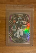 2020 Panini Select #263 Denzel Mims Purple Prizm Die Cut