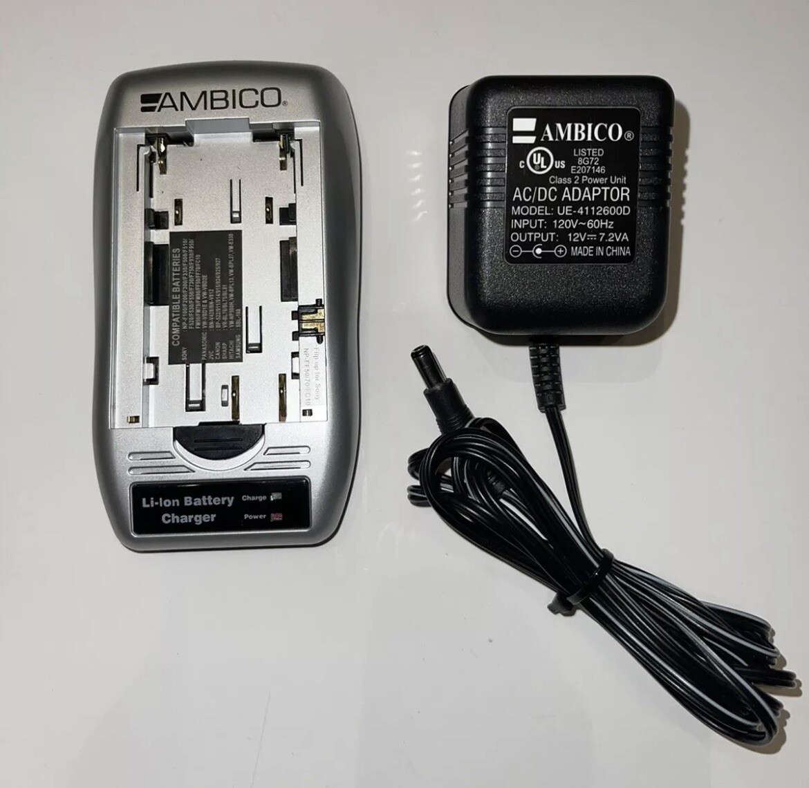 AMBICO Lithium Ion Universal Liion Camcorder Battery Charger (V0916