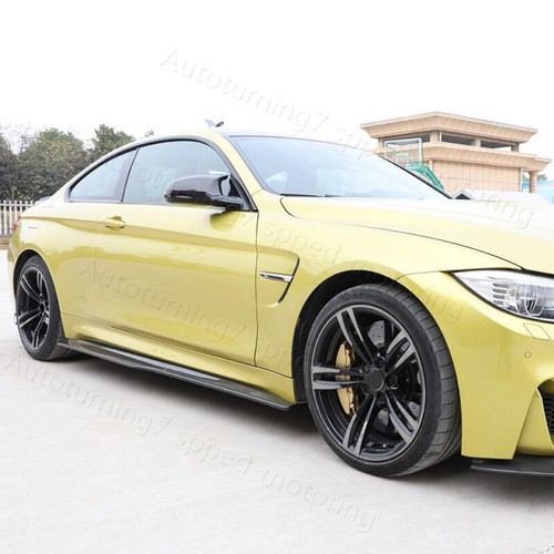 For 2015-2020 BMW F82 F83 M4 REAL Carbon Fiber Side Skirt Extension Splitter Lip - Foto 6 di 17