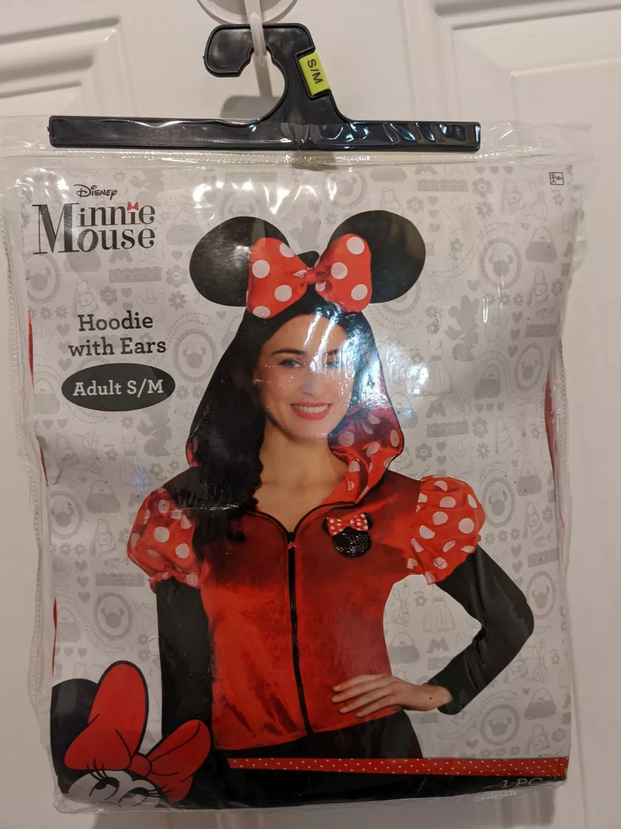 Minnie mouse hoodie with ears adults sale