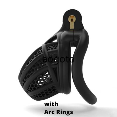 NEW Breathable Cage Rings Male Chastity Device 3D Print Bee-hive Design