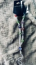 Pearl Evil Eye Cell Phone Wrist Strap