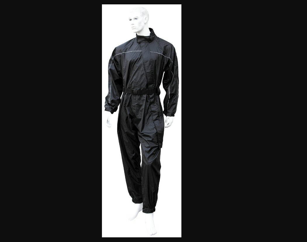 Combinaison de pluie moto noire étanche pour quad et scooter taille M