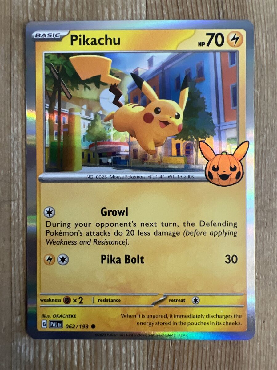 Pikachu 062/193 Pokémon Trick Or Trade Holo 2023 Halloween Pikachu 062/193 Pokémon Trick Or Trade Holo 2023 Halloween