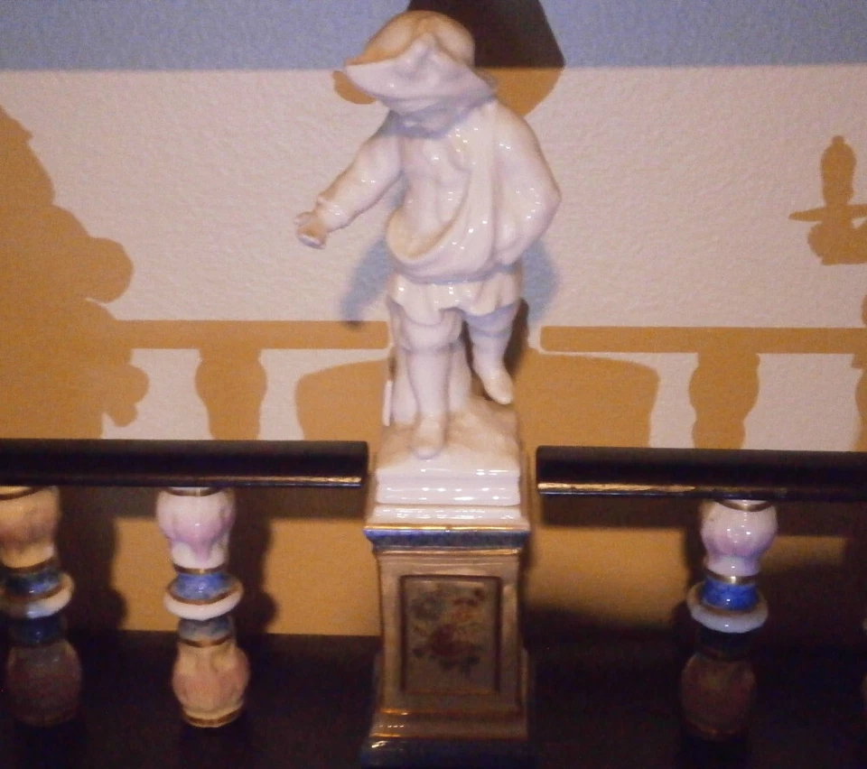 Placas antiguas de madera y porcelana KPM para dama escritorio porcelana imágenes Alemania alemana Foto 4 de 4