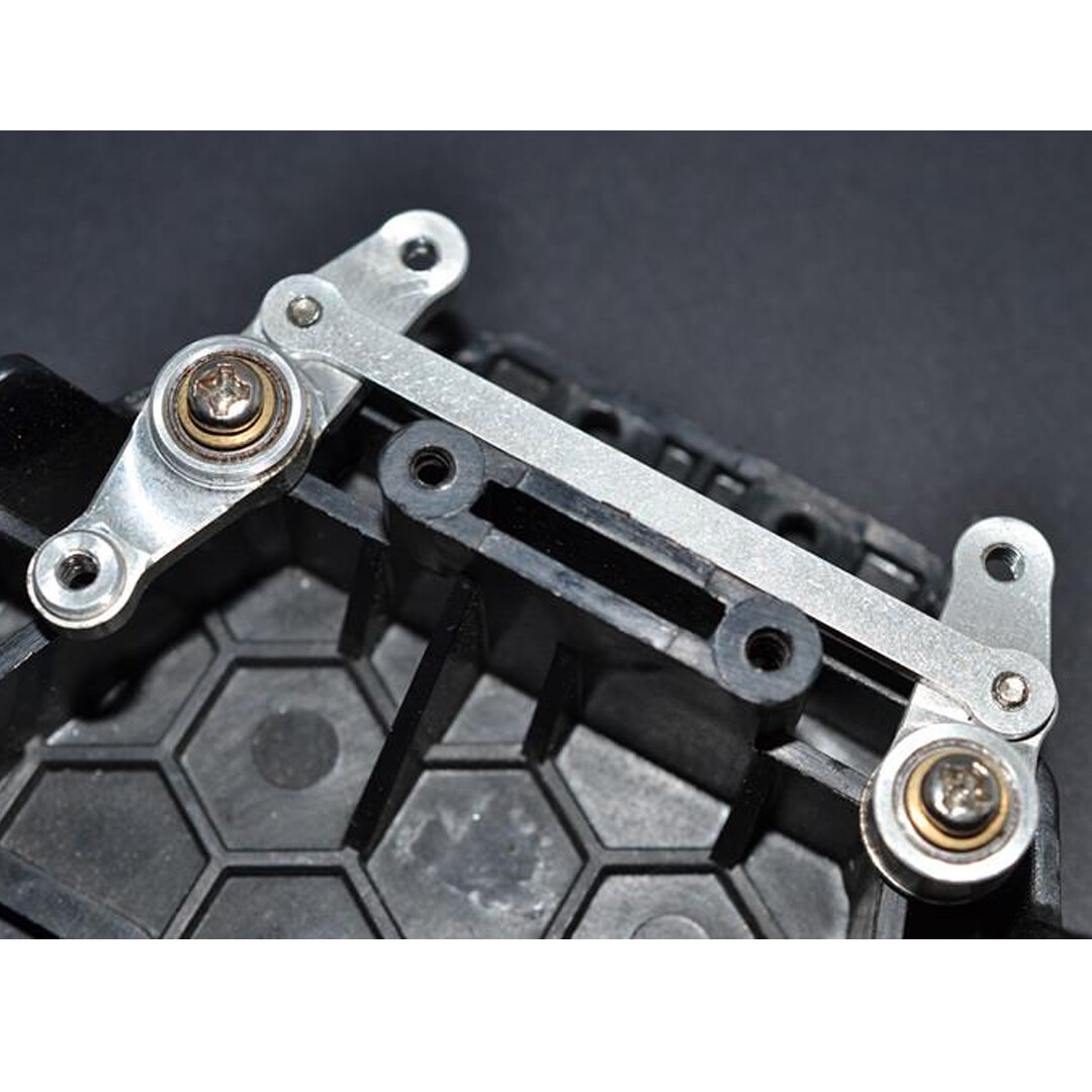 GPM Racing Aluminum Steering Assembly w/ Bearings Red : Tamiya DF