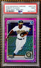 ROBERT PUASON  -  2020 BOWMAN CHROME MEGA BOX PROSPECT PINK REFRACTOR    #ED/199