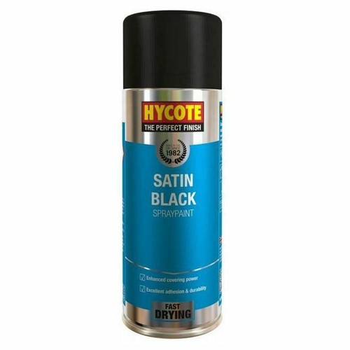 Hycote Satin Black Spray Paint Aerosol Auto Car MultiPurpose Fast