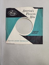 45 RPM 7" RECORD SLEEVES CO. SLEEVE 1 PACK SEE PHOTOS - Mercury SLV186