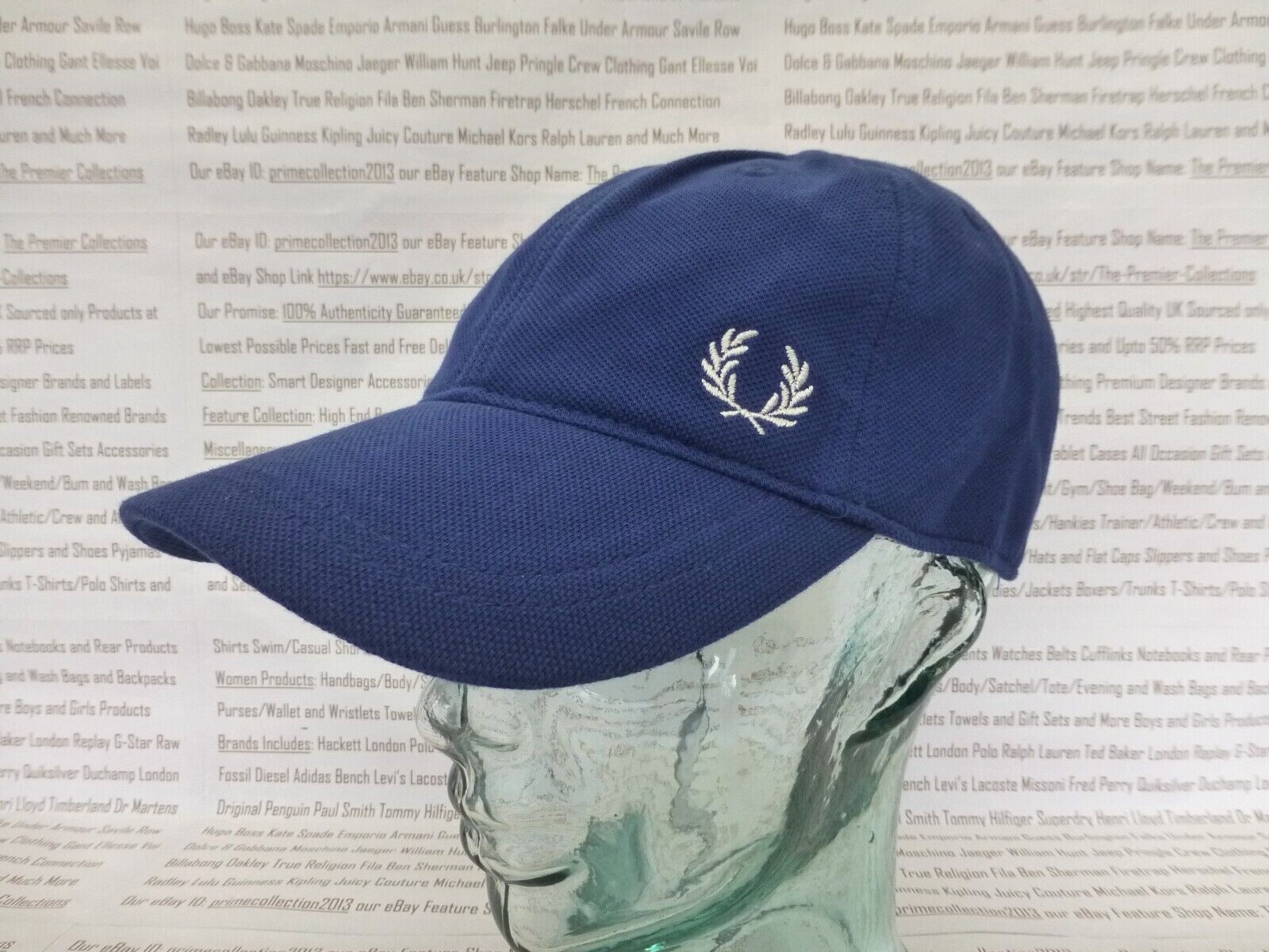 Fred Perry Sky Blue Blocked Pique Cap 