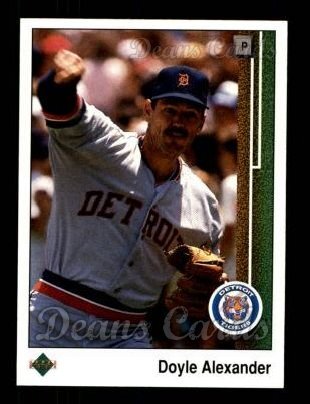 1989 Upper Deck #298 Doyle Alexander Tigers 8 - NM/MT