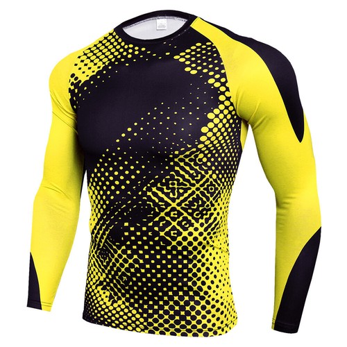 Herren Fitness Sport Laufshirt Funktionsshirt Kompressionsshirt Langarm Tops DE - Bild 13 von 27