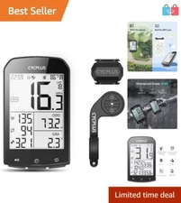 High Sensitivity GPS Cycling Computer with Speed Sensors - Easy Handlebar Mount